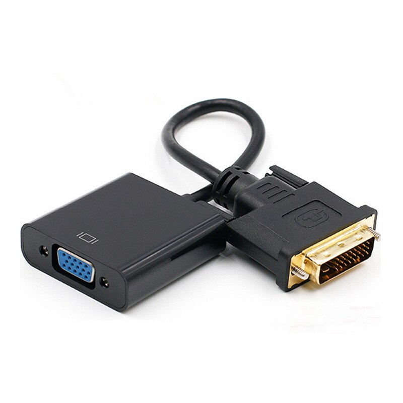 DVI to VGA adapter cable 24+1 dvi to VGA adapter cable 1080P HD with chip