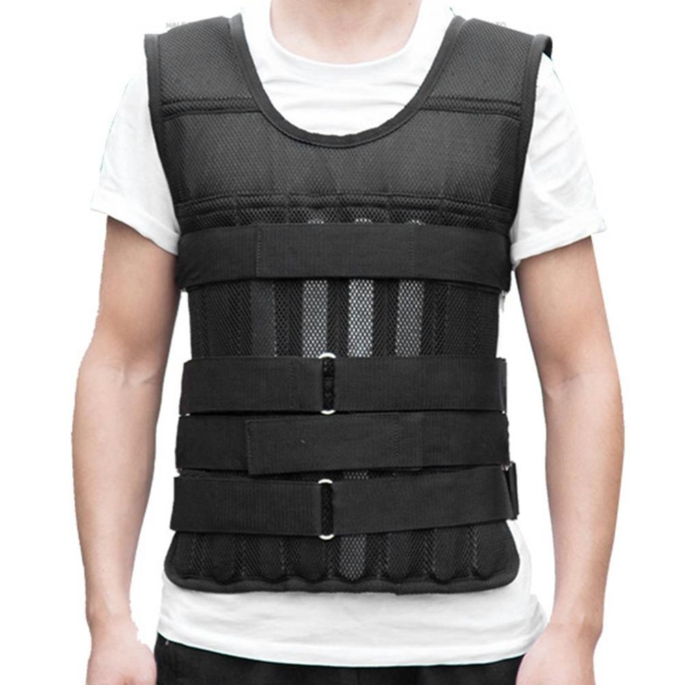 Adjustable 1-50kg Weighted Vest Ultra Thin Breathable Workout Exercise Carrier Vest Training Fitness Weight-bearing Equipment