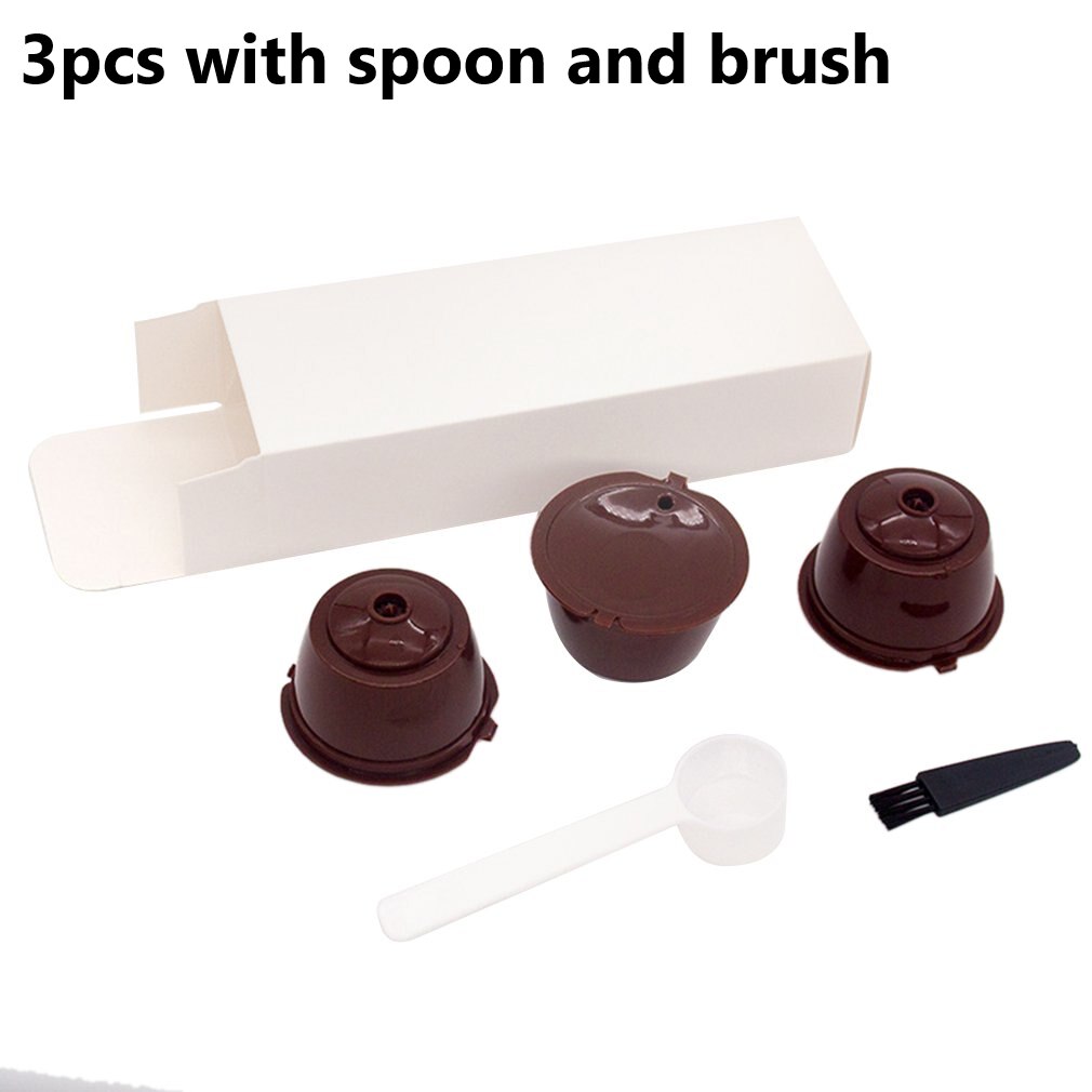 Reutilizável para nescafe dolce gusto café cápsula copo filtro de café cápsulas de café reutilizável café copo cesta: 03 Type1-3pcs