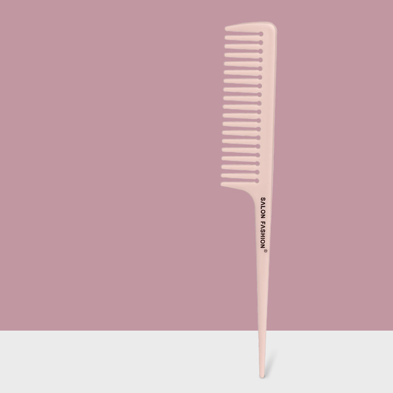 Handheld Hairbrush Wide Tooth Comb Plastic Flat Comb Hair Scalp Massage Smoothing Comb Detangle Hairdressing Comb Styling Tool: Gold