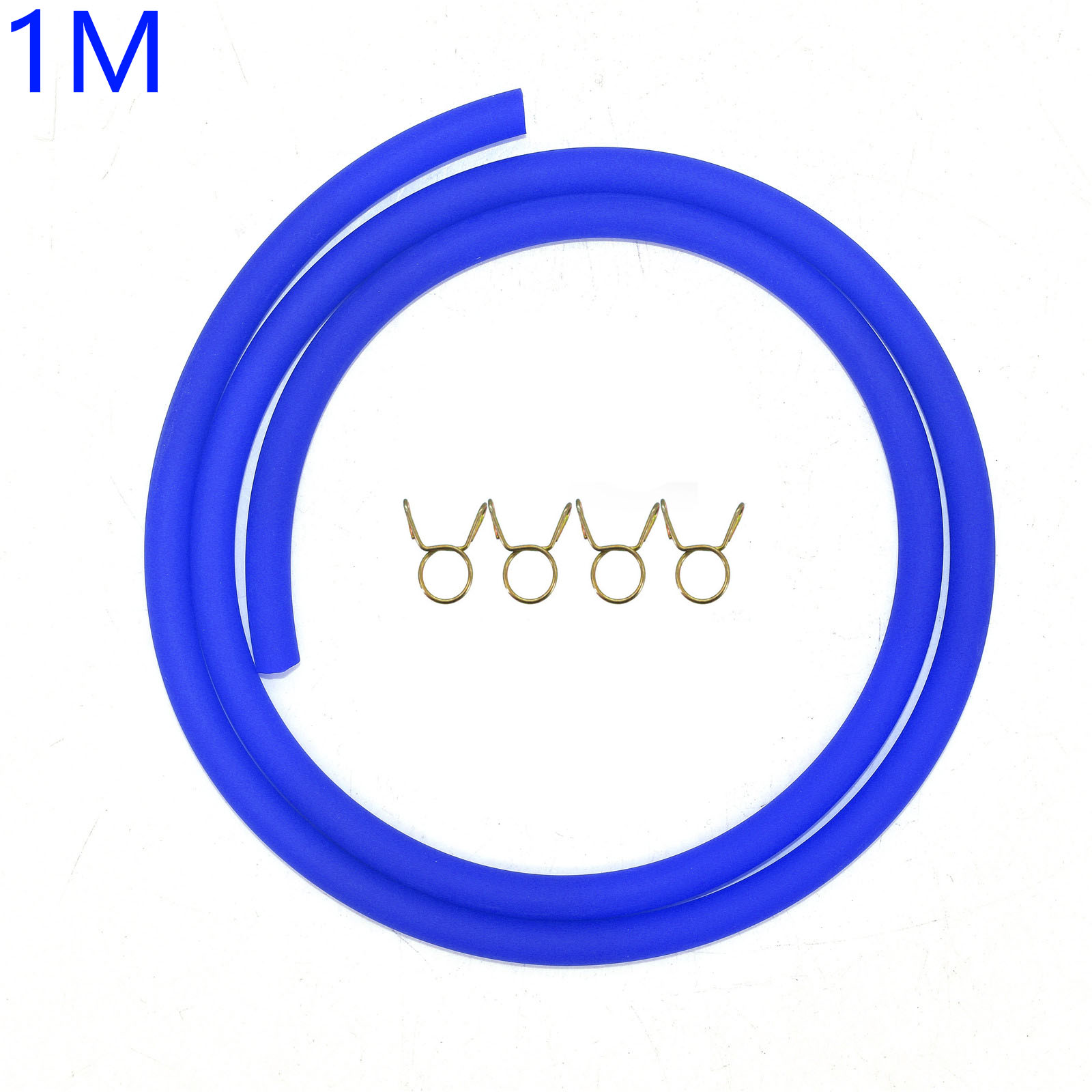 Tubes pour huile de carburant, 3 mètres, 5M, 10M, jaune, vert, rouge, bleu, pour moto, dirt bike, pit bike, ATV, monkey bike, motocross, scooter: 1M BLUE
