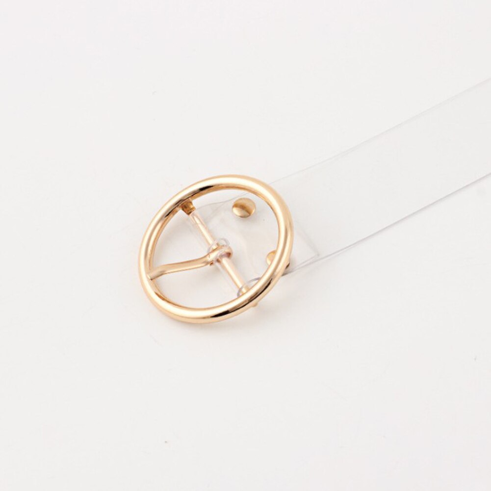 Clear Heart Belt Women Simple Plastic PVC Transparent Dress Belts For Jeans Metal Pin Buckle Trouser Waistband: 8