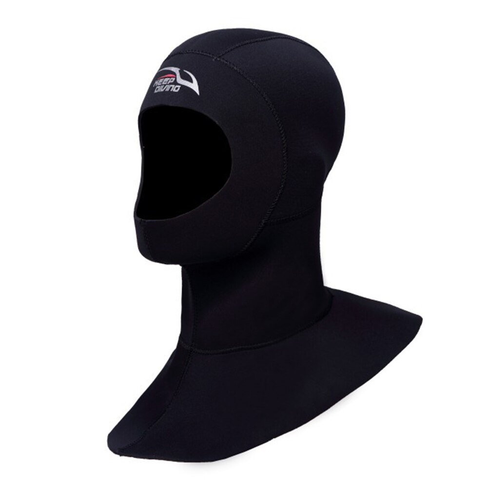 KEEP DIVING 3MM Neoprene Scuba Diving Hood With Shoulder Snorkeling Equipment Hat Cap Winter Swim Warm Wetsuit Spearfishing: XL