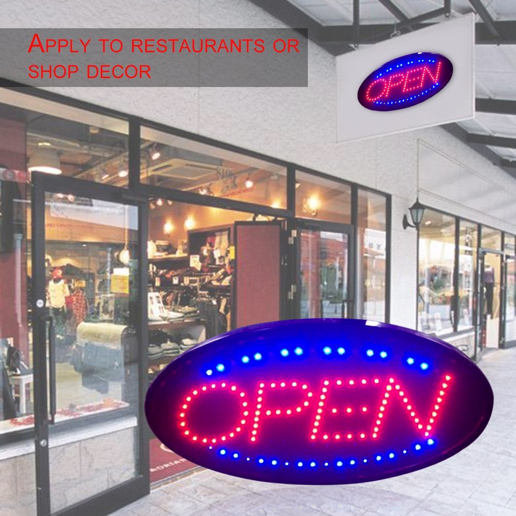 OPEN Advertising Light LED Shopping Store Open Sign Signboard Light Signboard Advertising Board Store Advertising Window Display