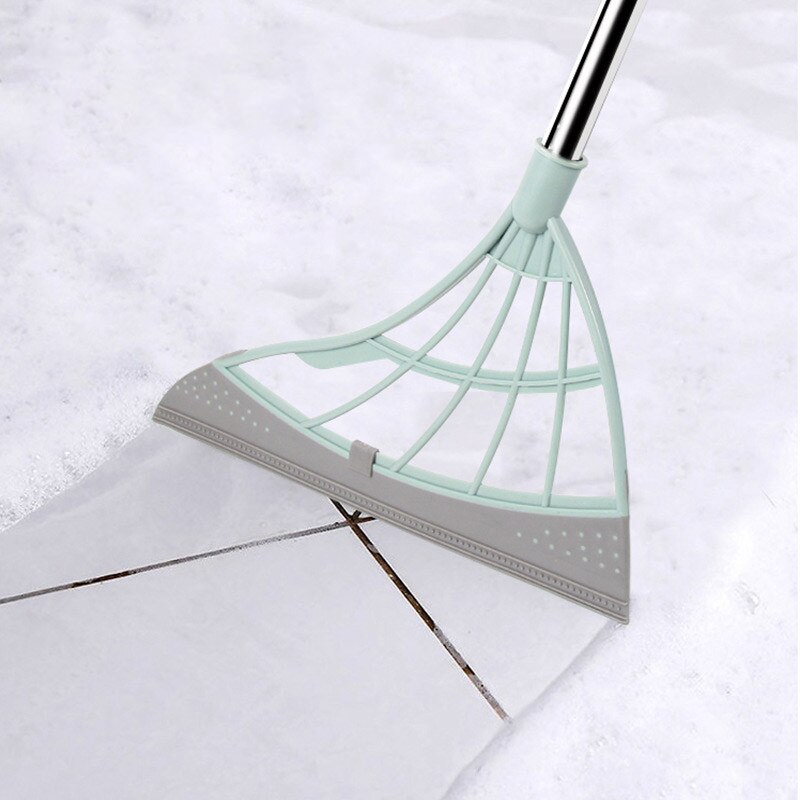 2-in-1 Broom Sweeper Easily Dry Floor Water Stains Remove Dirt Hair Glass Wiper Super Sweeper Broom Home Dormitory Cleaning Tool