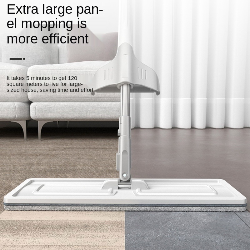 Balai serpillière plat pour le nettoyage des sols, avec 2 pièces en tissu microfibre, deux tailles, modèle