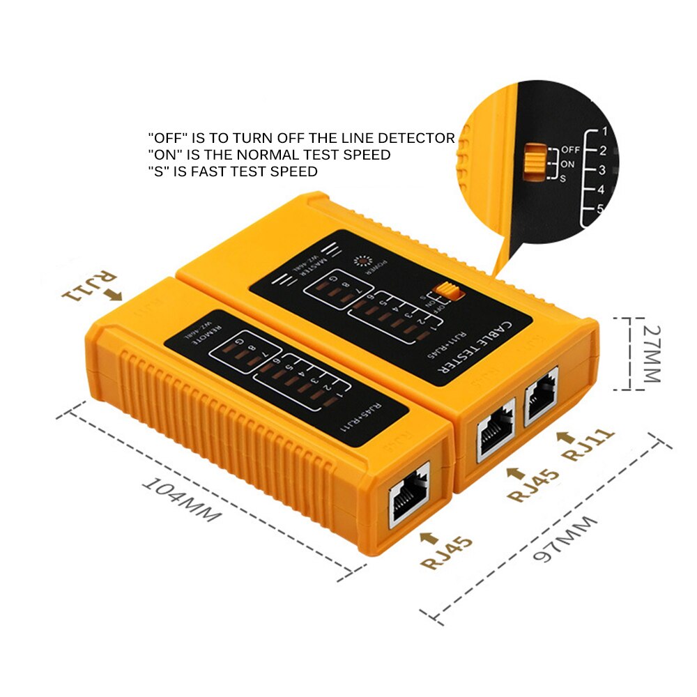 Cable Lan Tester Network Cable Tester LAN Cable Tester Networking Tool RJ45 RJ11