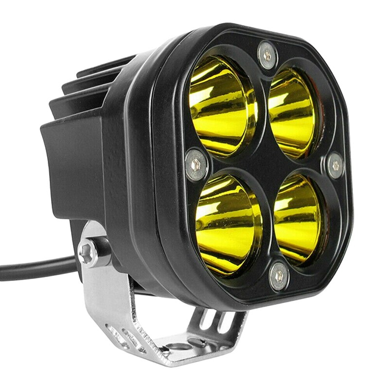 3 Inch 40W Geel Spot Led Verlichting Voor 4X4WD Off Road Auto Rijden Suv Utv, Vrachtwagen, auto: Default Title