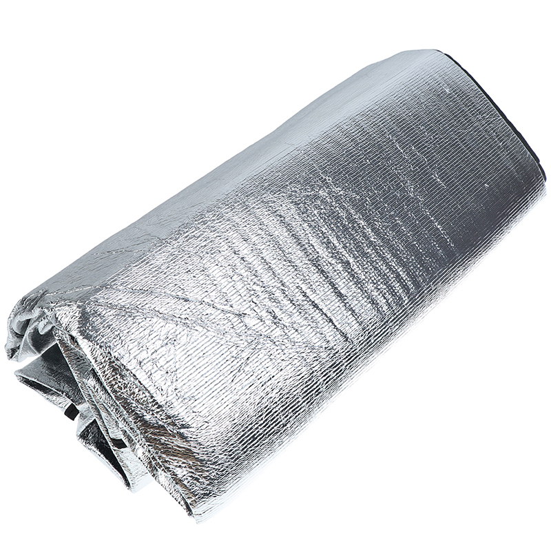 200*150cm vattentät campingmatta av aluminiumfolie hopfällbar sovmatta för picknickstrand utomhus