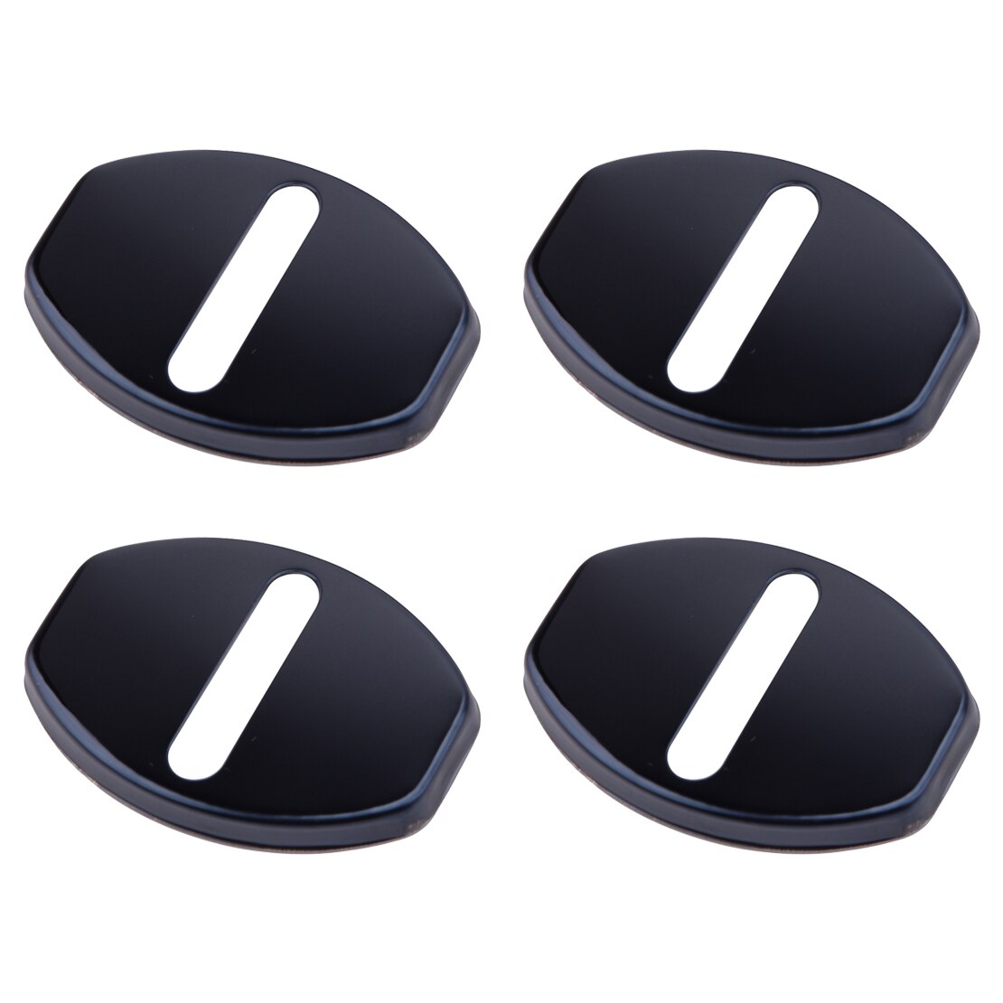 Car 4pcs Stainless Steel Door Lock Cover Buckle Trim Cap Decor Protective Case Fit for Porsche Boxster Cayman Cayenne: black