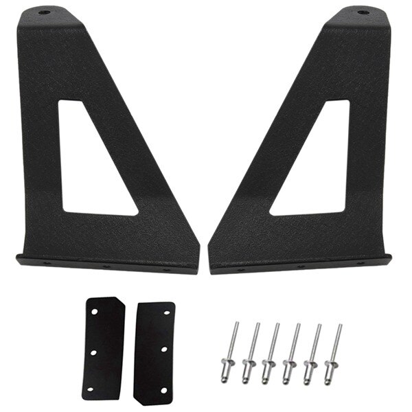 -Upper Windshield Roof 52Inch Curved LED Light Bar Mounting Brackets Kit for 2004 Ford F-150: Default Title