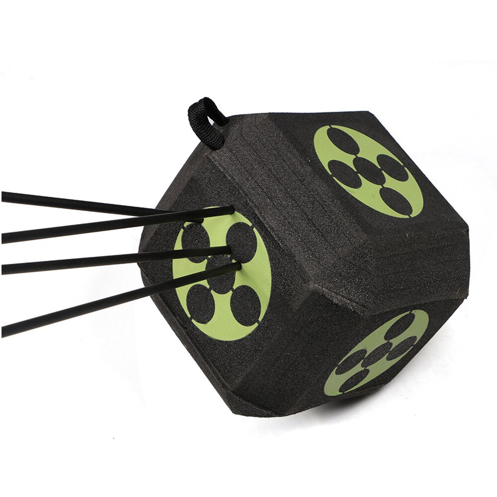 1pc 18 Sides 3D Target Cube XPE Target with A Large Size Training Accessories (Black)
