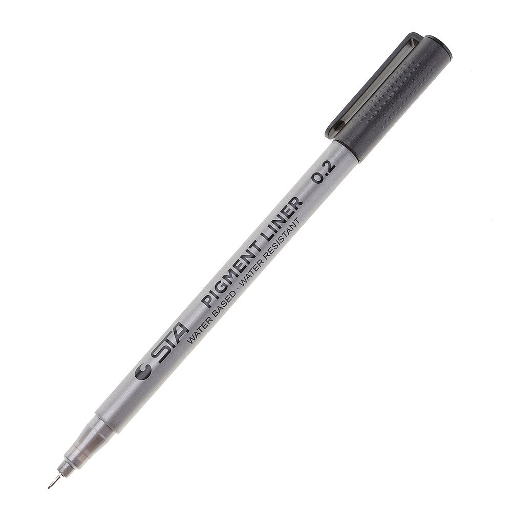 Water Resistant Water Based Pigment Liner Handwriting Soft Brush Marker Pen