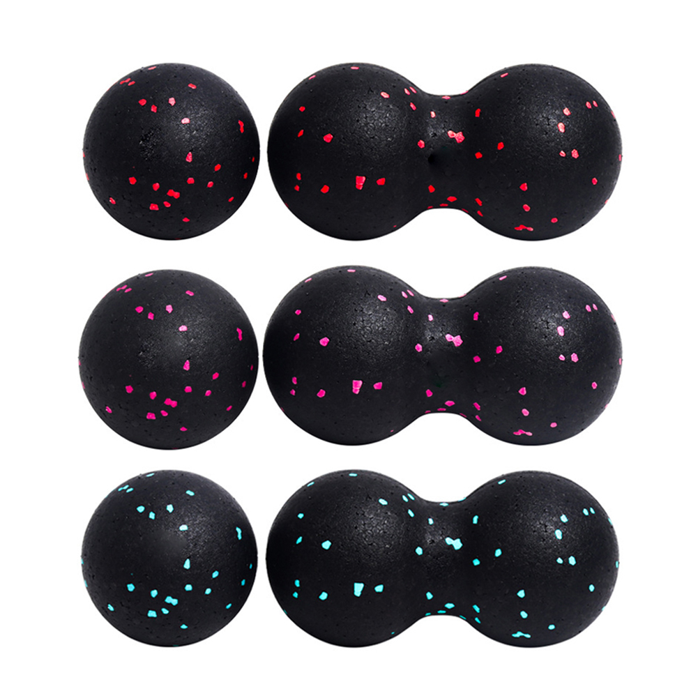 Bola de cacahuete Fascia Ball Set Bola de masaje de tejido profundo de entrenamiento, disparador miofascial, liberación de punto Lacross.e, rodillo muscular YogaBall