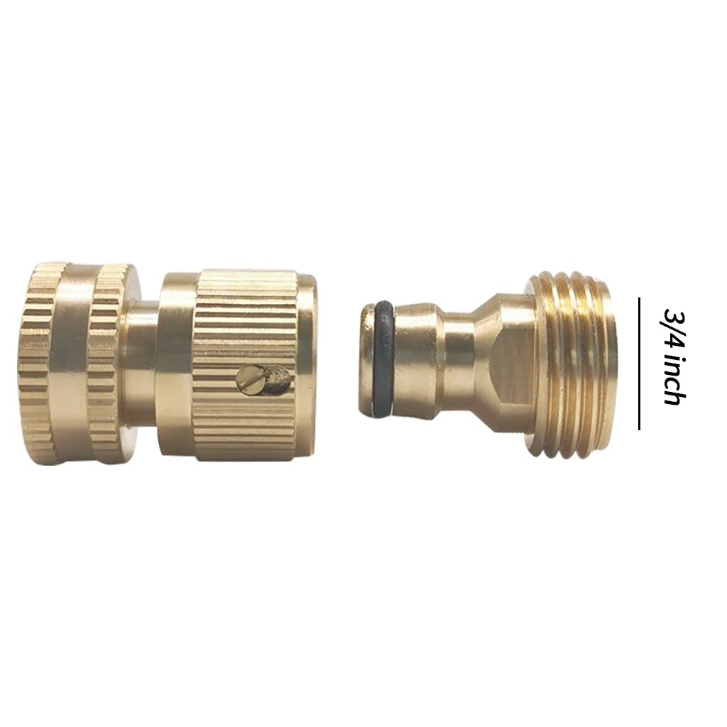 Garden Water Connectors Garden Hose Quick Connect Solid Brass Quick Connector Garden Hose Fitting Water 1.2 x 1.2 x 2inch 20Jun4