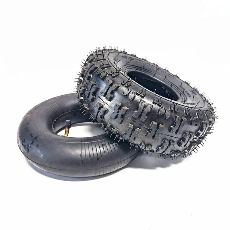 4.10-4 pneu extérieur pneumatique 4.10/3.50-4 chambre à air pour 49cc Mini Quad Dirt Bike Scooter ATV Buggy 4 pouces pneu: Bleu
