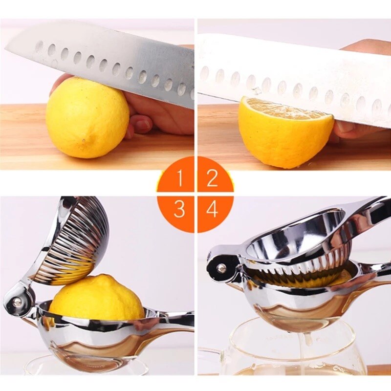 Stainless Steel Lemon Squeezer Manual Citrus Juicer Anti-corrosiv Fast Handle Press Multifunctionale Fruit Juice Tools