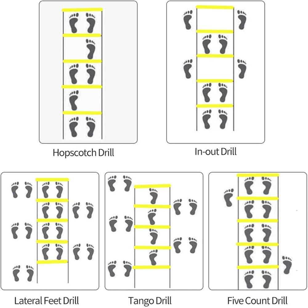 Flessibilità scaletta agilità cinturino in nylon scaletta da salto velocità allenamento fitness scala scala allenamento calcio scala energetica