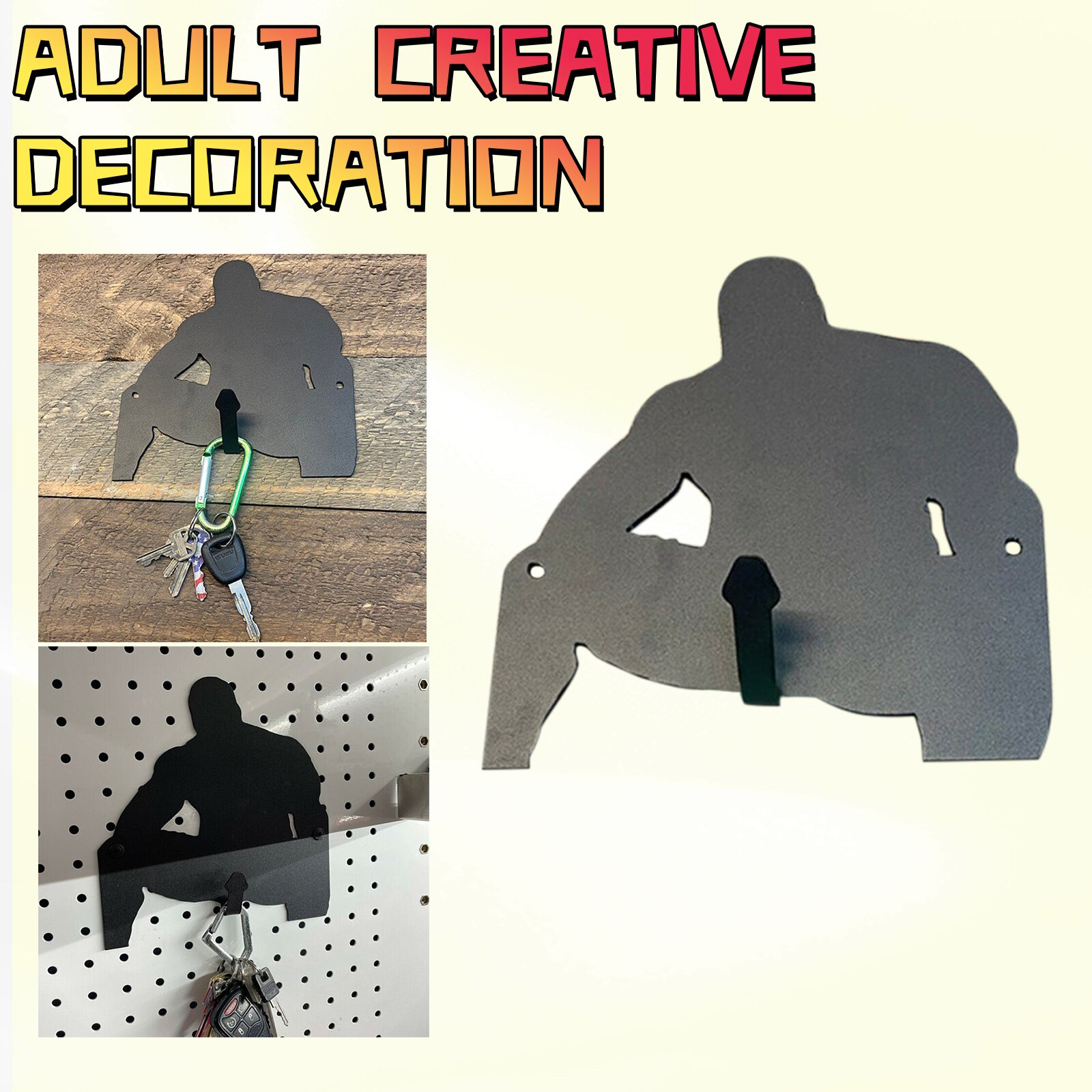 Key Holder Wall Mounted Key Hook Decorative Wall-mounted Shelving Storage Coat Hanging Clothes Decoration Modern Rack