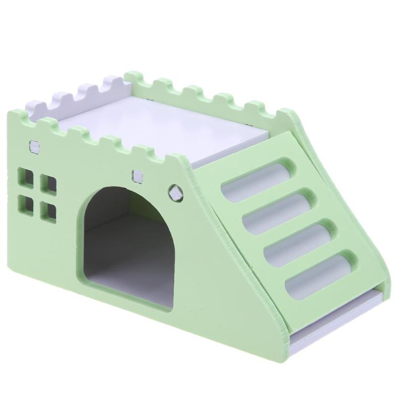 18 Soorten Kleine Dieren Huisdier Slapen Huis Nest Bed Hamster Konijn Egel Huisdier Slapen Blokhut Kooien Dier Huisdier Huis levert: K