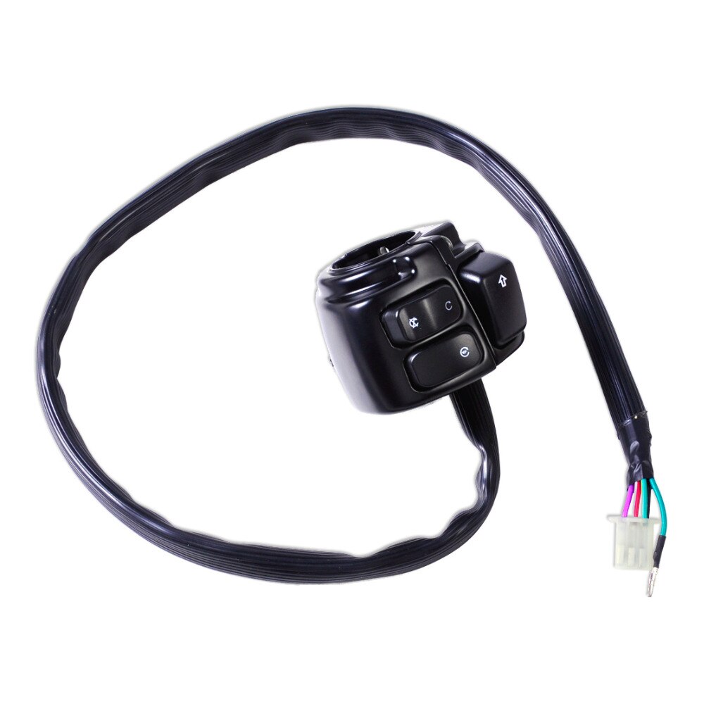 Beler 1pc motorcykel højre styr tænding kill switch ledningsnet til harley davidson softail sportster 1200 883 v- stang