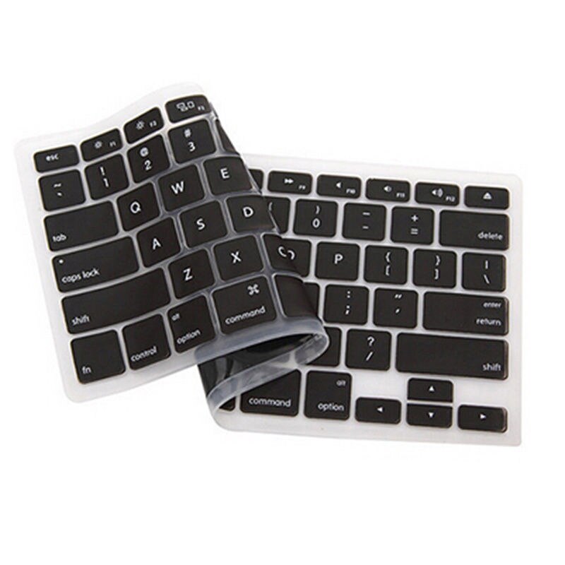 Silicone Keyboard Skin Cover For Macbook Pro Air Mac Retina 13" 15" 17" b38: Black
