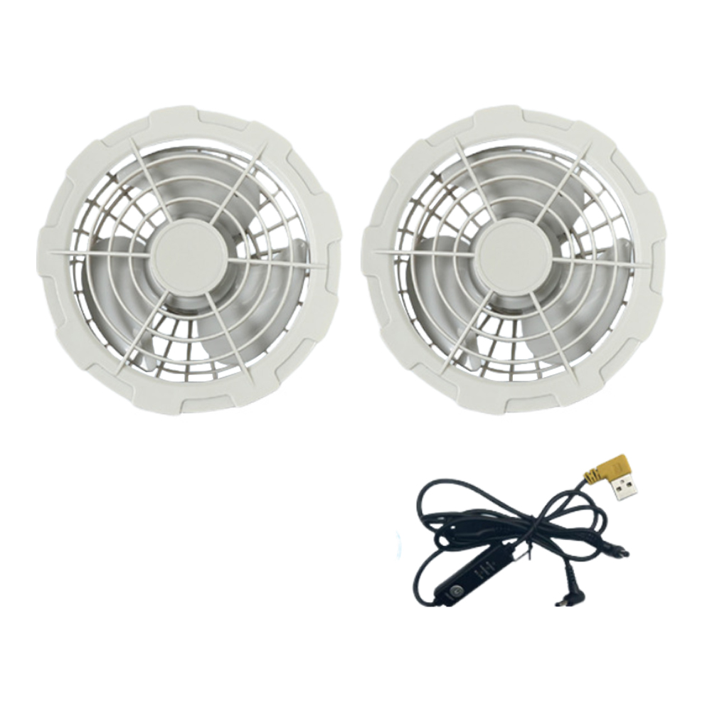 Koelvest Ijsventilator Vest 3 Versnellingen Usb Hittebestendige Airconditioner Kleding Ademende Draagbare Koelventilator Vest Voor Kamperen: Ivoor