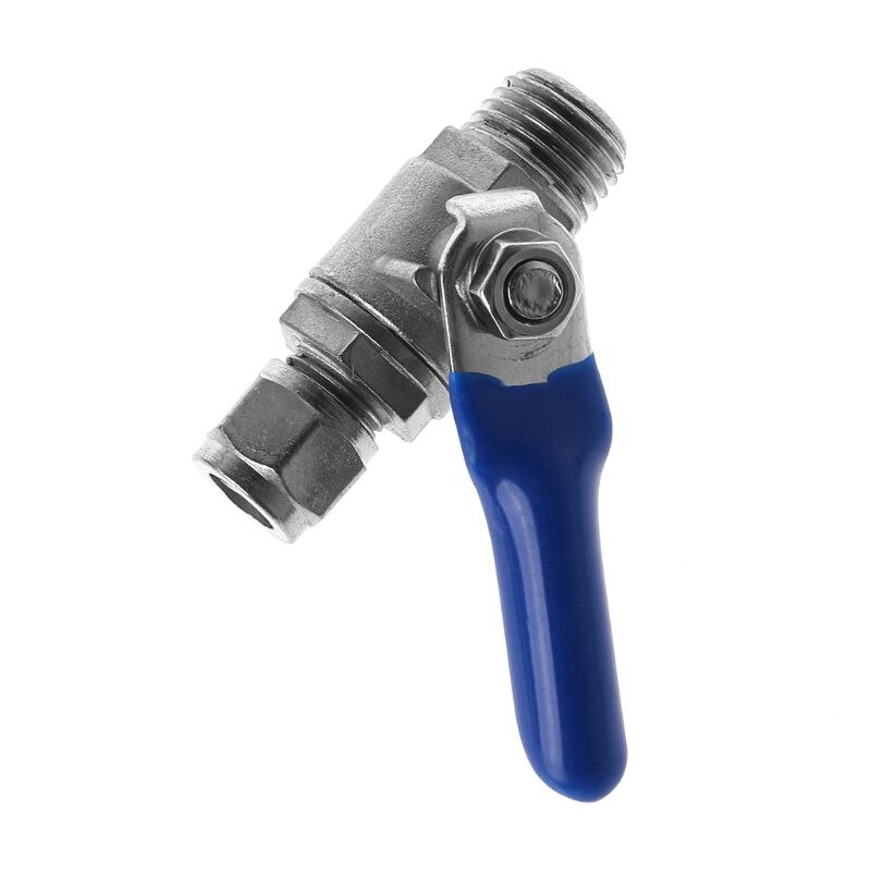 Water Purifier Reverse Osmosis Tee Inlet Ball Valve Set 1/2\" BSP To 1/4\" Tube