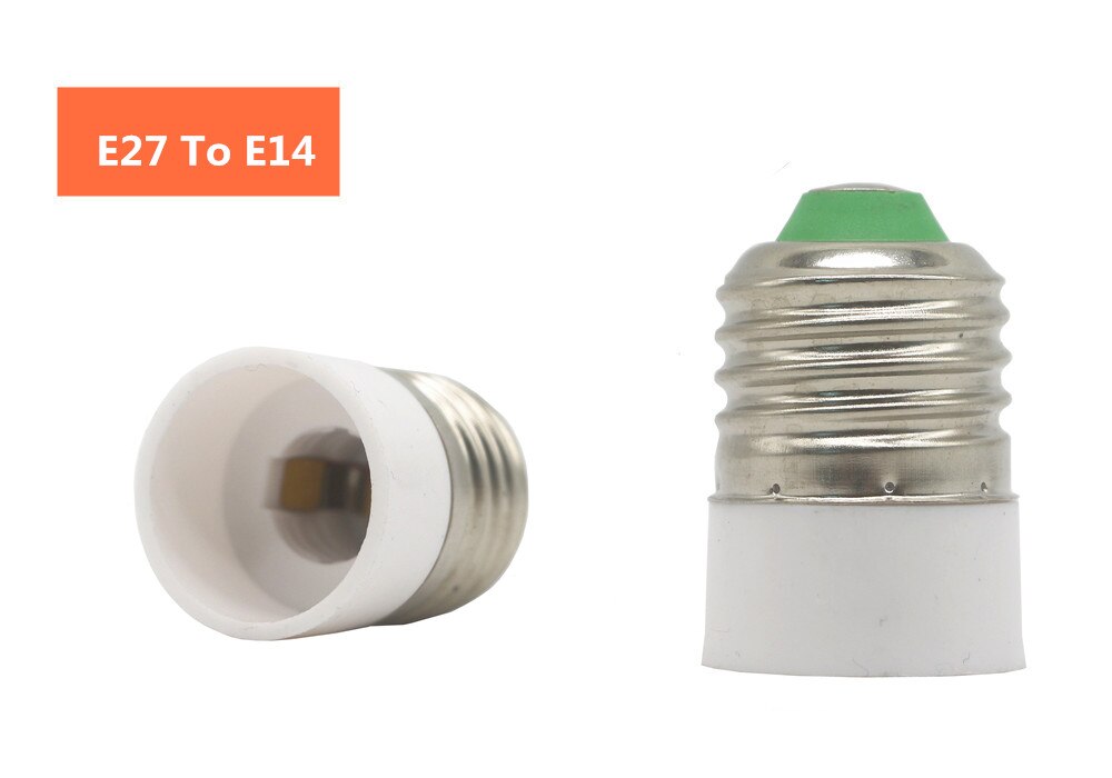 Led Lamp Bulb Base Conversion Holder Converter Socket Adapter E27 to GU10 G9 B22 E14 E12 Fireproof Material For Home &amp;Lighitng: E27 To E14