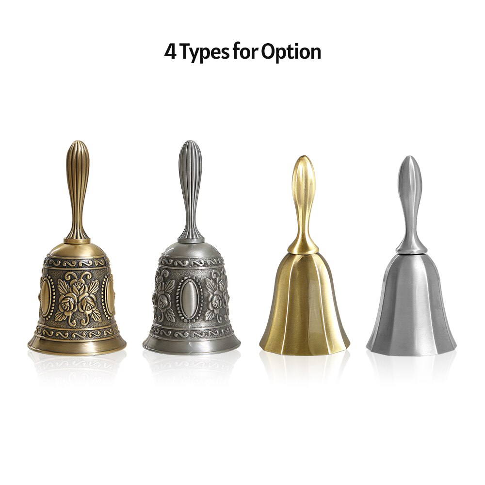 Multifunctional Hand Bell Call Bell Musical Instrument for Home School Church Restaurants