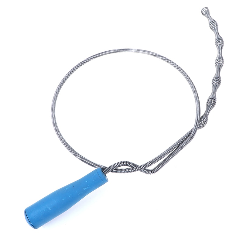 1m lange kloak rensetråd fjeder fjernelse tilstopning hårfilter afløbsrensere værktøj hjemme bøjelig vask badekar toilet mudderrør slange