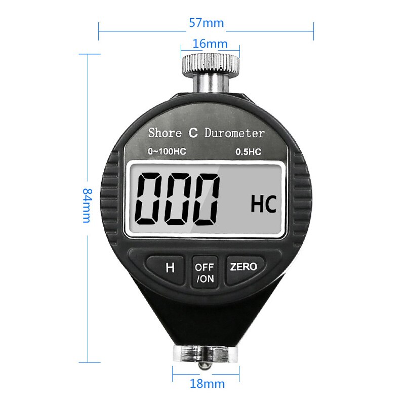Digital Shore Durometer Electronic Hardness Tester Meter 0-100 A/C/D Plastic Leather Rubber Multi-resin Hardness Measuring Tools: Shore C Durometer