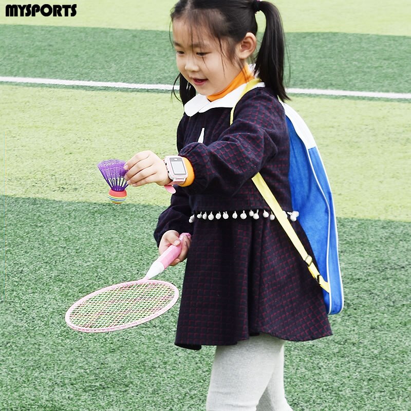 Children's badminton racket double-shot color racket