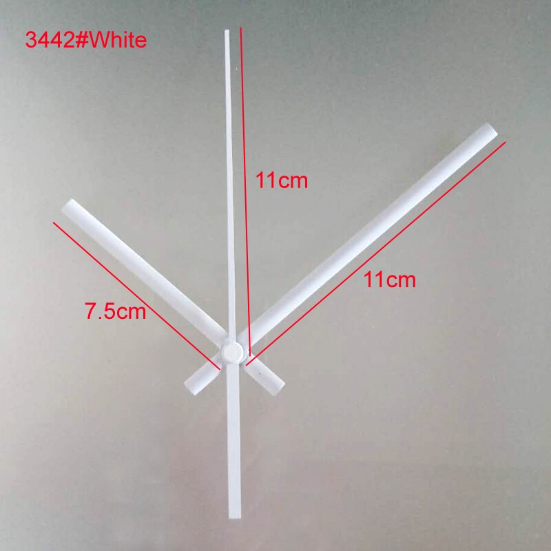 100Sets S As Klok Handen 3442 # Wit (Gewoon Handen) metalen Aluminium Diy Hands Quartz Klok Accessoire Diy Klok Kits