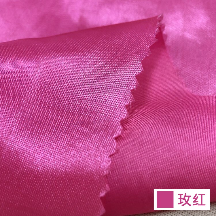 Tela satinada transpirable de 59 pulgadas de ancho, para caja de , Material de rendimiento para forro de ropa: Rose Red