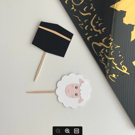 Eid al adha cupcake topper eid party hajj feestdecoratie-24st: Deep Sapphire