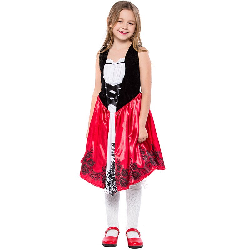 Kids Meisjes Volwassen Halloween Kostuum Carnaval Fantasia Party Roodkapje Meid Prinses Fancy Dress