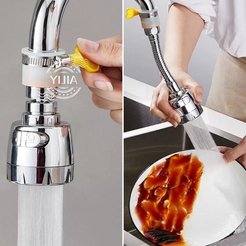 Universal Joint Faucet Garden Adapter 1/2'' Converter with Clamp Kitchen Shower Faucet Bubbler Extenders Water Taps Accessories