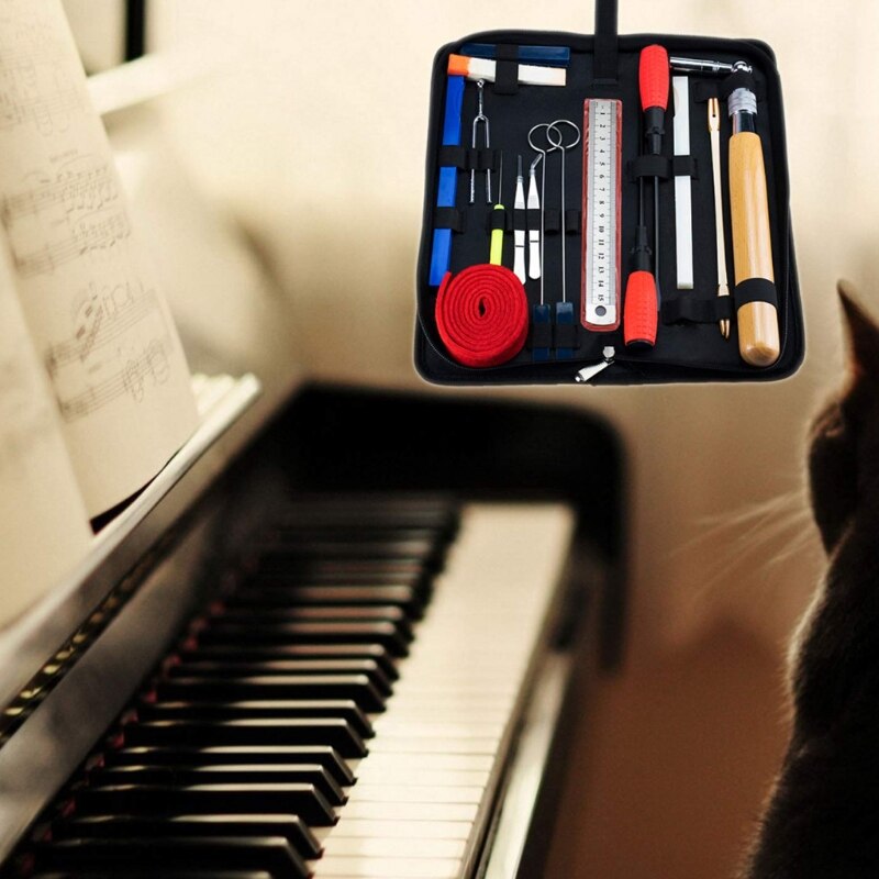 18 Stuks Piano Tuning Gereedschap Kit Professionele Piano Tuning Kits
