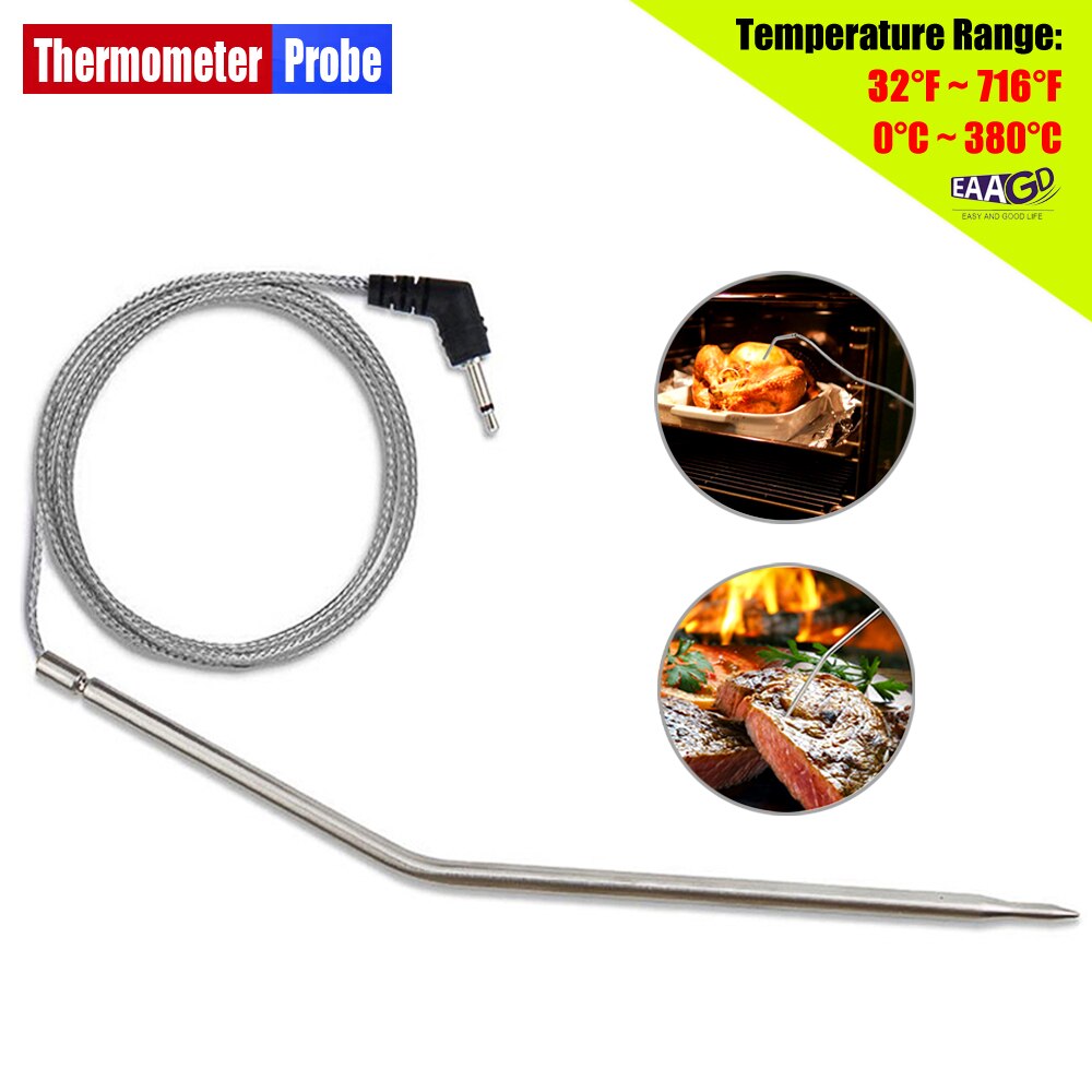1Pcs Eaagd Waterdichte Thermometer Hybrid Sonde Vervanging Voor Thermopro Draadloze Afstandsbediening Digitale Koken Voedsel Vlees Thermometer