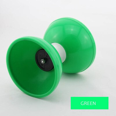 10 Color Fixed Axis Kongzhu 128mm(D) 140mm(H) 249g Set Packing Diabolo/Sticks/Strings/Bag: Green