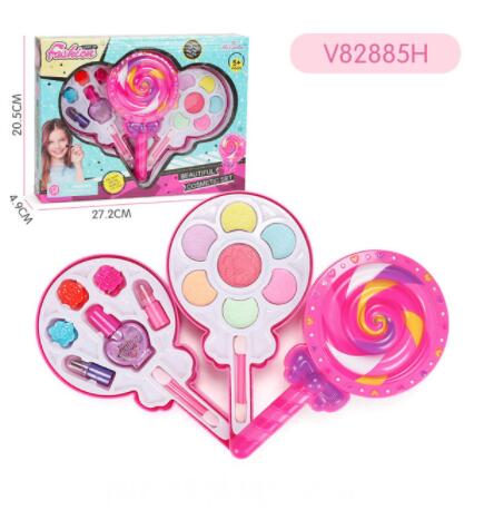 Girls Makeup Toy Safe Kids Cosmetics Make up Set Washable Beauty Makeup Box Baby Toys for Girls Birthday Pretend Play: L