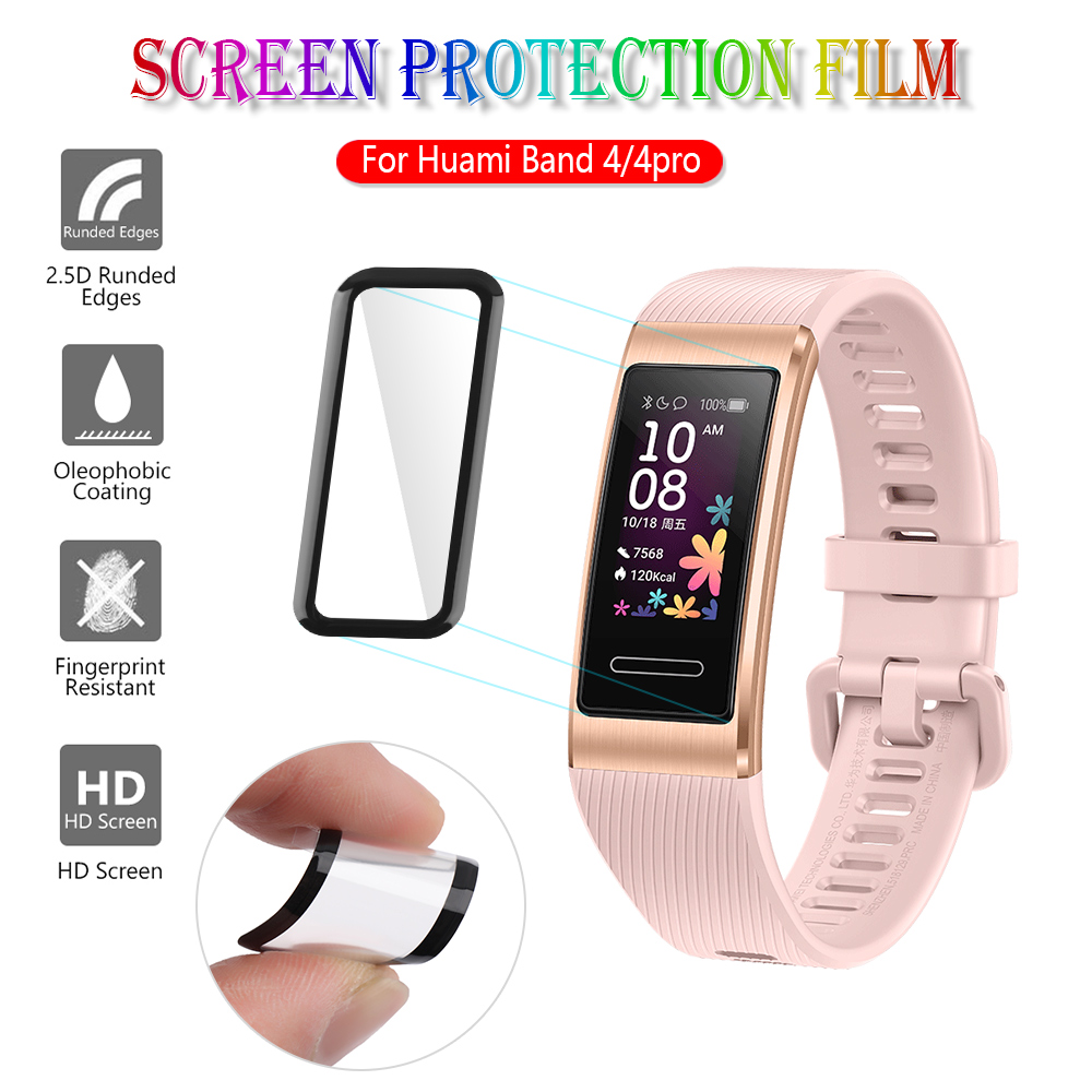 1/2Pcs 3D Gebogen Oppervlak Volledige Edge Zachte Beschermende Films Voor Huawei Band 4 4 Pro Screen Protector hd Vingerafdruk Proof