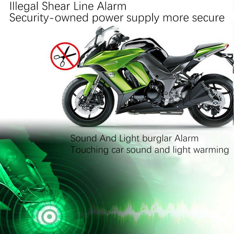 Goodyear Anti-theft device for motorcycle lever with alarm 120dB blue