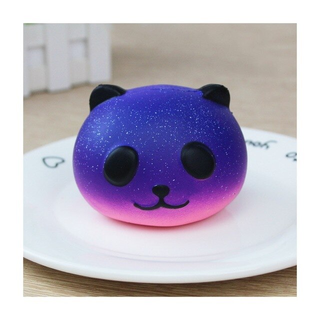 Anti-stress Cute Squishy Toys Galaxy Panda Pig Poo Squishy Slow Rising Animals Squishi Phone Strap Soft Funny Toy Kids Squishes: B