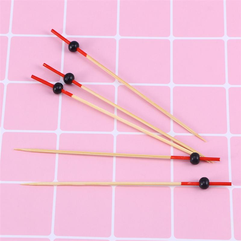 Palillos de madera desechables para comida, palillos de 12cm para cóctel, aperitivo y bebida, palitos de madera para mesa de , 100 Uds.