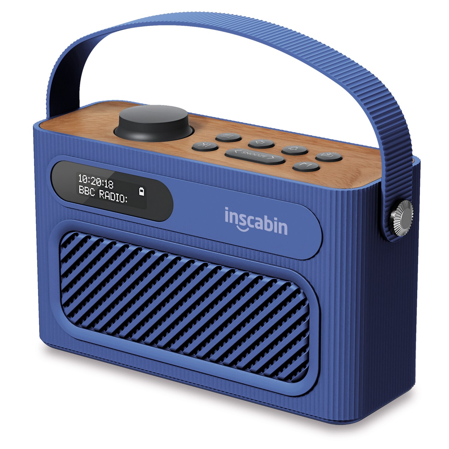Inscabin M60 Stereo DAB Radio Portable Wireless Speaker with Bluetooth, FM/Beautiful /Rechargable Battery: Blue