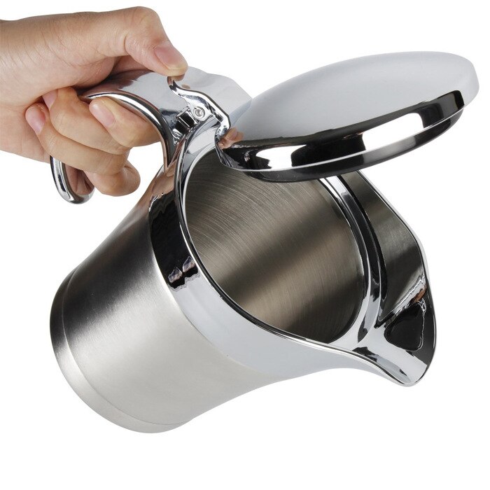 304 stainless steel juice cup steak sauce pot tomato sauce bottle double-layer insulated juice sauce sauce pot trumpet
