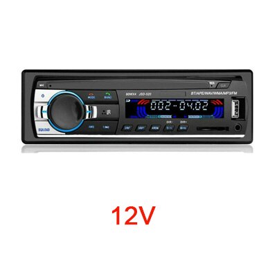 Auto Stereo Radio Hände Frei Bluetooth Autoradio 12V/24V FM Aux-in Eingang SD USB in-Bindestrich 1 Lärm Auto MP3 Multimedia Spieler: 12V