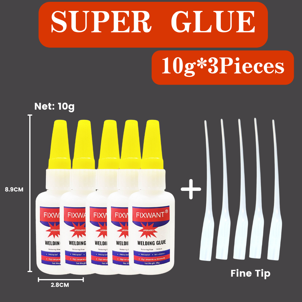 Laslijm - Supersterke lijm voor metaal, kunststof, rubber, keramiek, doe-het-zelfreparatie - Waterdicht en hoge sterkte 10 g / 35 g: other